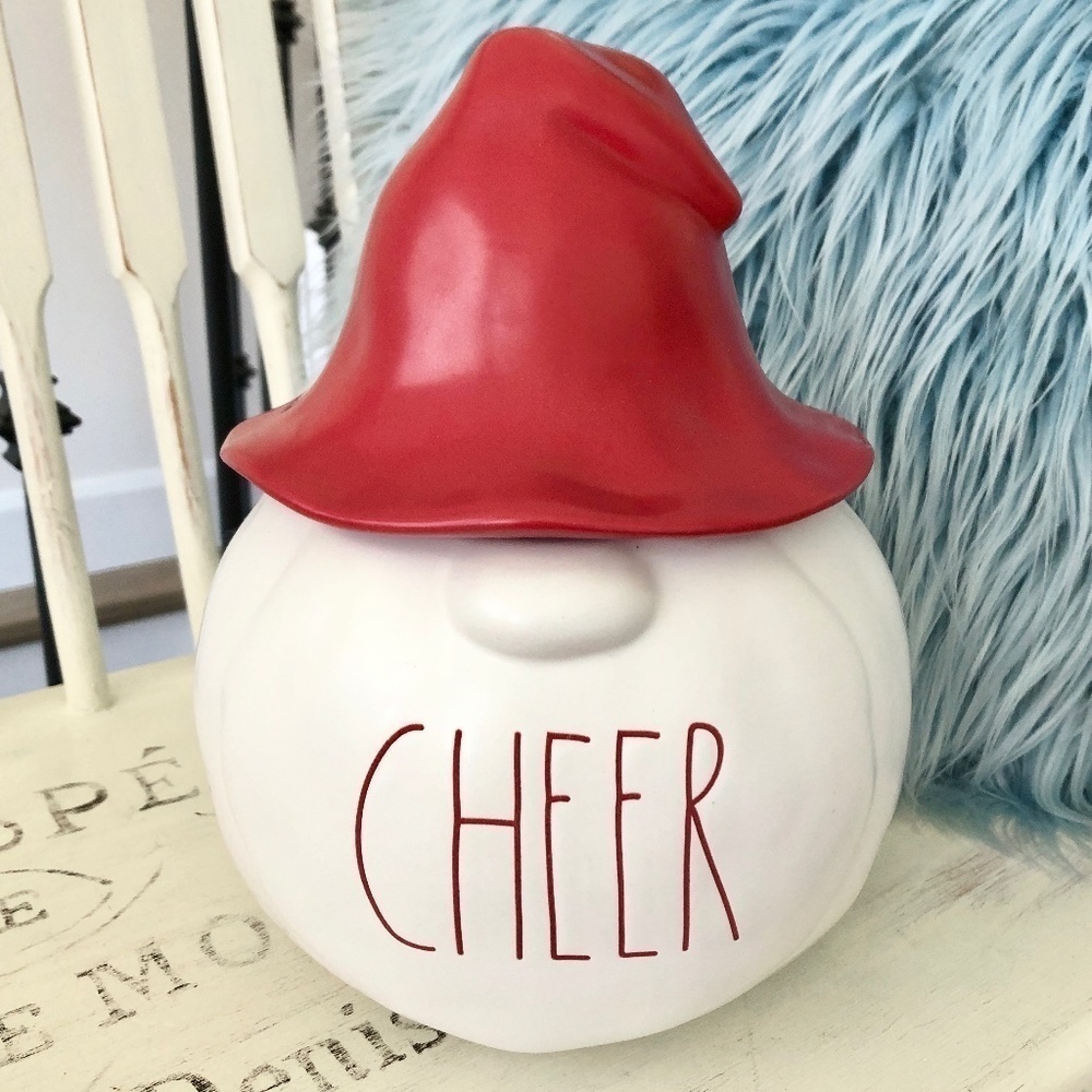 Rae Dunn, Cheer, Gnome,‎ Holiday, Christmas, 2020, Figurine Nice Condition